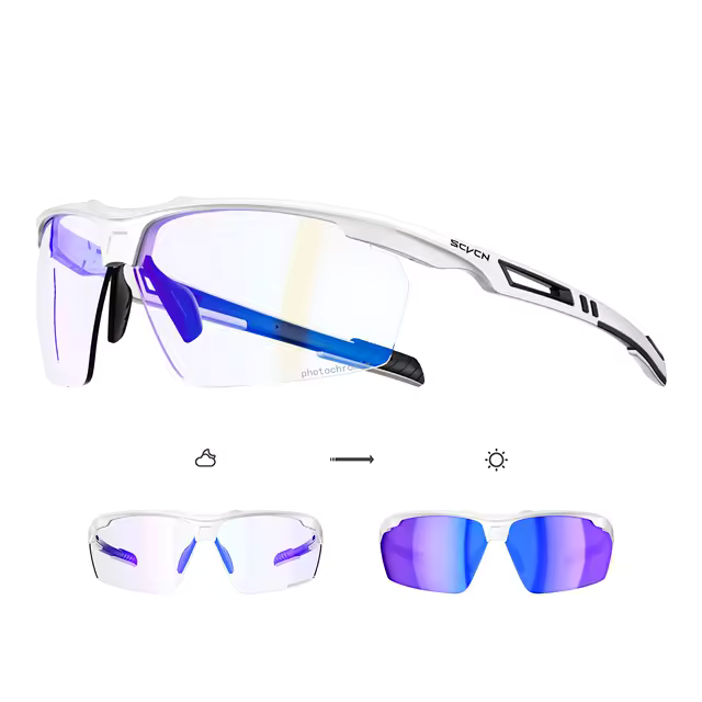 Komfyride UVShift – Photochrome Fahrradbrille mit UV400-Schutz