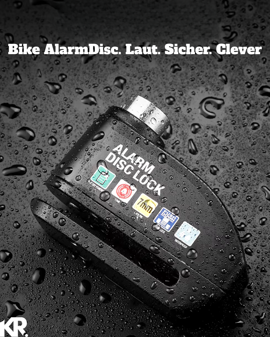 Komfyride Alarm Disc Lock â 120 dB Anti-Diebstahl Alarmschloss