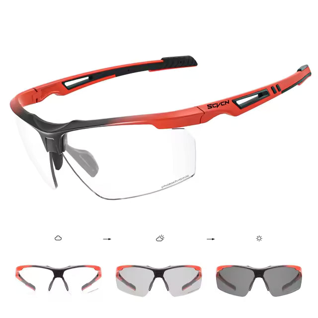 Komfyride UVShift – Photochrome Fahrradbrille mit UV400-Schutz
