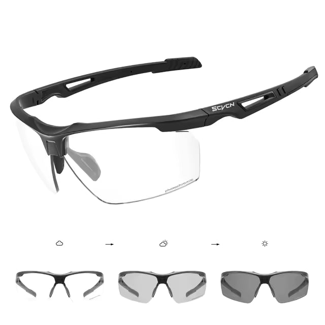 Komfyride UVShift – Photochrome Fahrradbrille mit UV400-Schutz