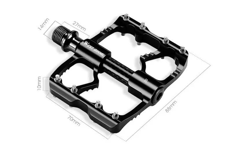 Komfyride MaxTrail – Breite MTB Fahrradpedale mit 3-fach-Lager