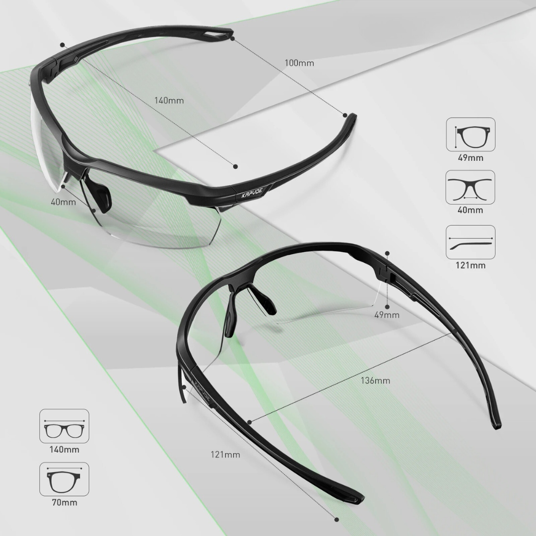 Komfyride UVShift – Photochrome Fahrradbrille mit UV400-Schutz
