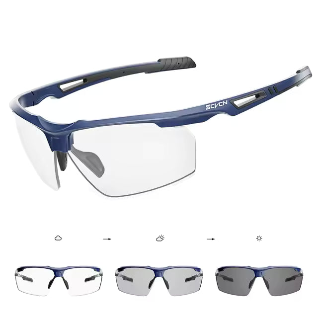 Komfyride UVShift  – Photochrome Fahrradbrille mit UV400-Schutz